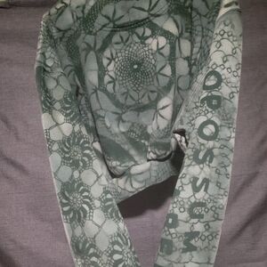 Green Patterned XL CROP